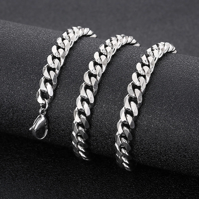 Silver Cuban link chain