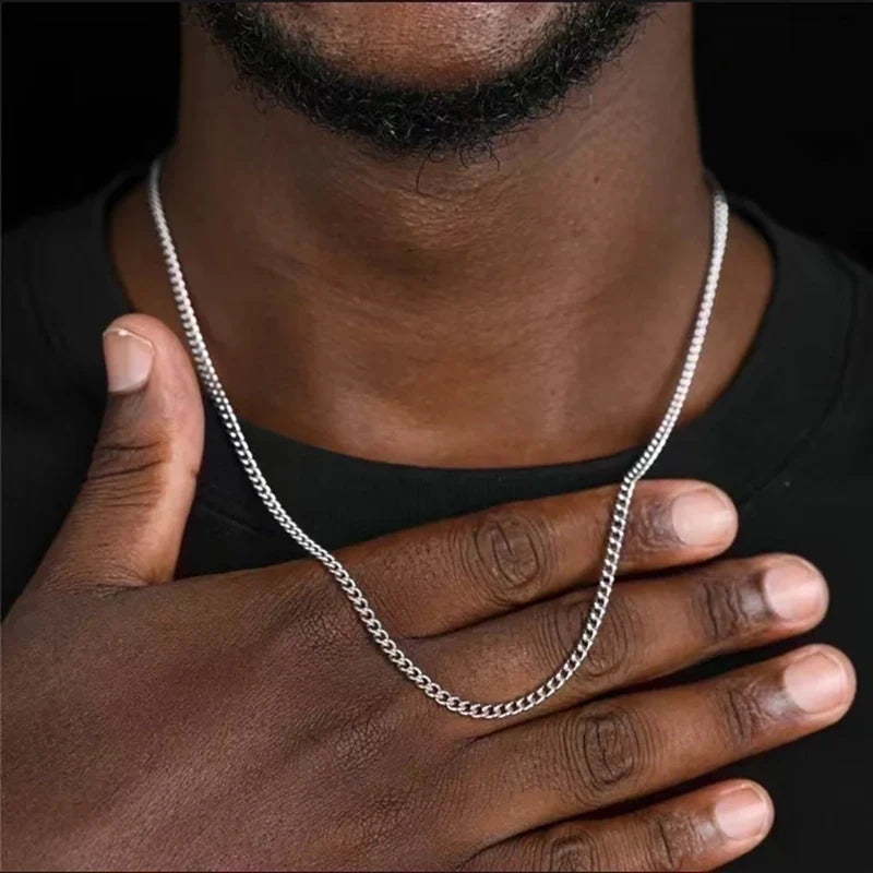 Silver Micro Cuban Link