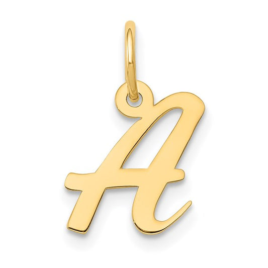 14k Small Script Initial Charm