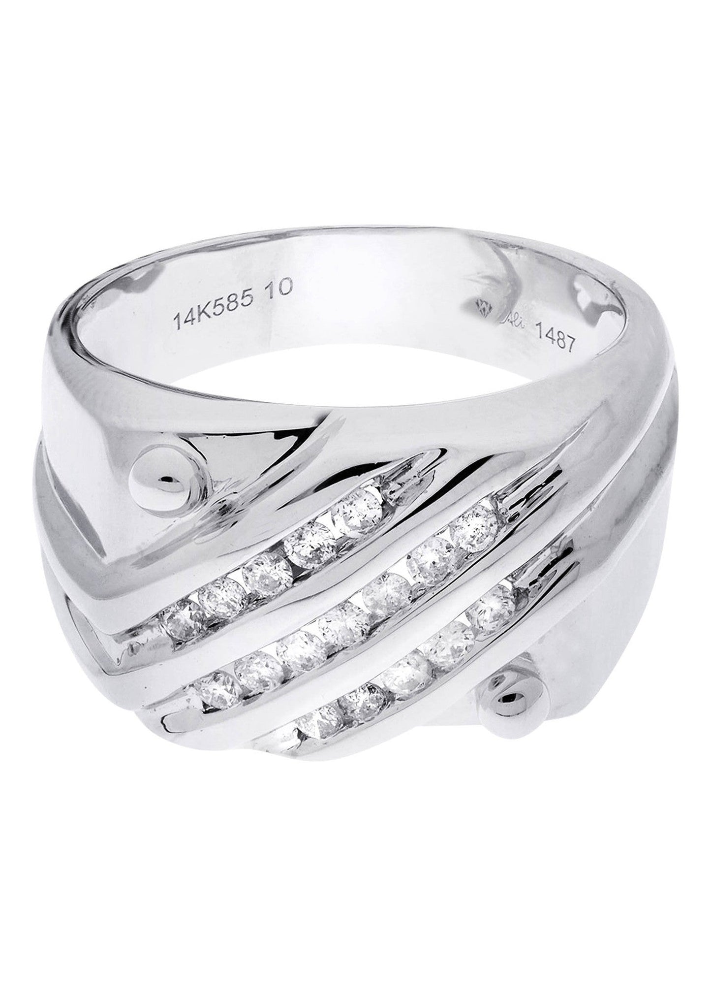Mens Diamond Ring| 0.41 Carats| 9.81 Grams