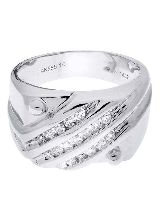 Mens Diamond Ring| 0.41 Carats| 9.81 Grams