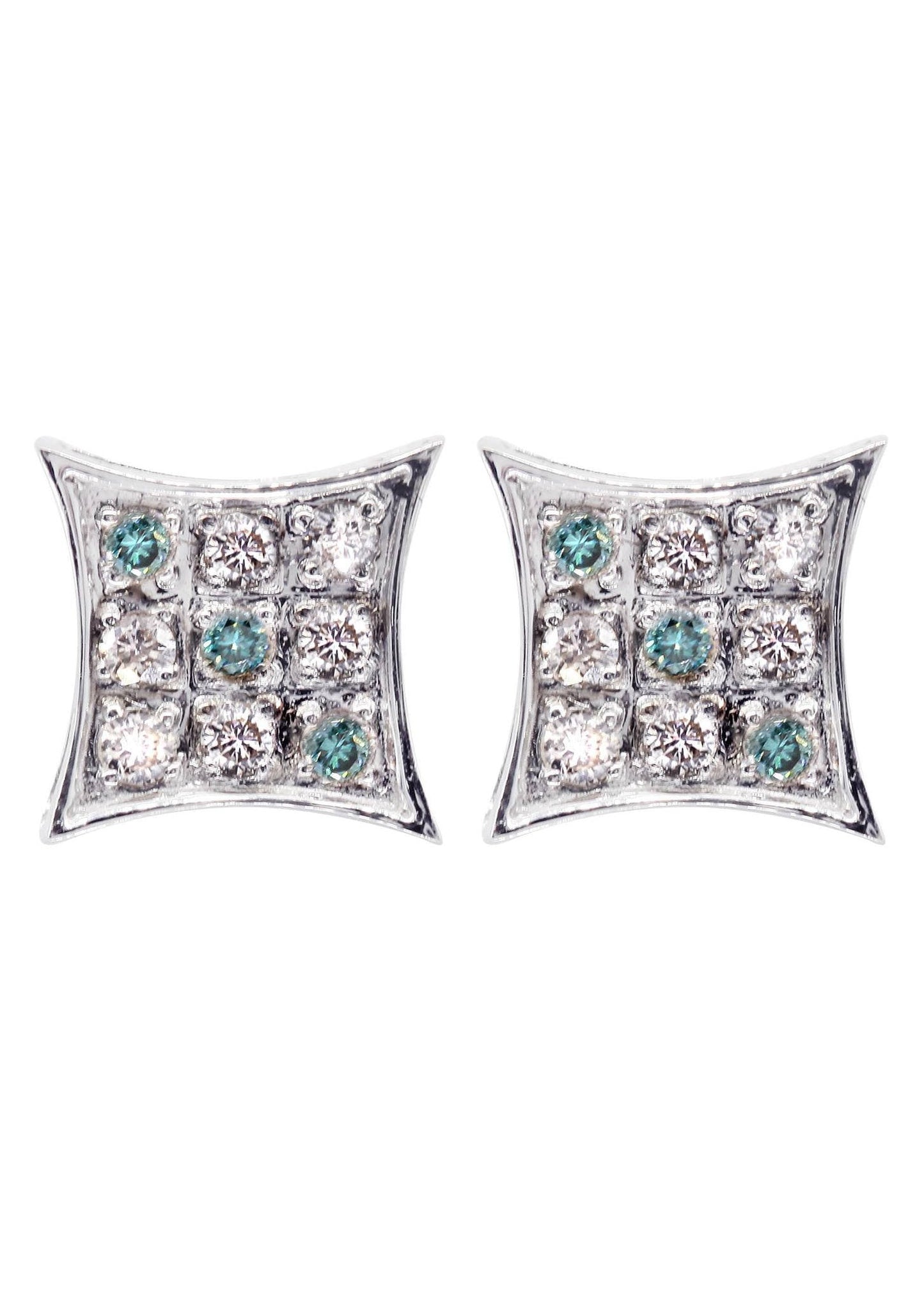Diamond Earrings For Men | 0.22 Carats 14K White Gold