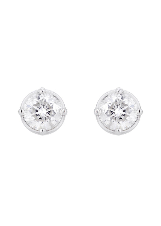 Round Diamond Stud Earrings | 1.1 Carats