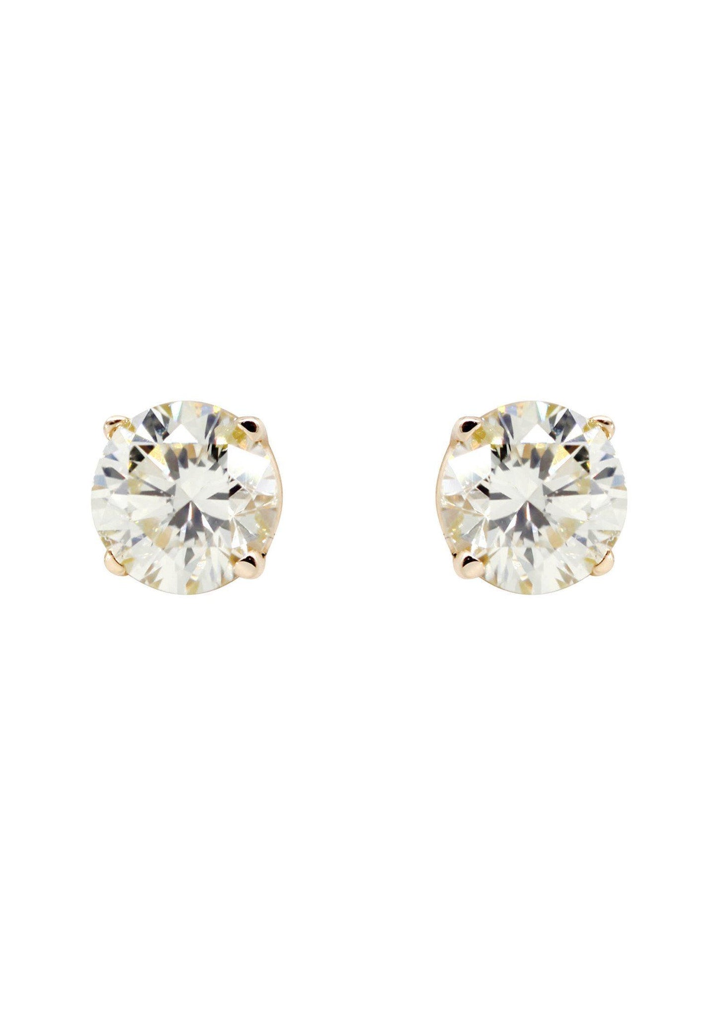 Round Diamond Stud Earrings | 0.5 Carats