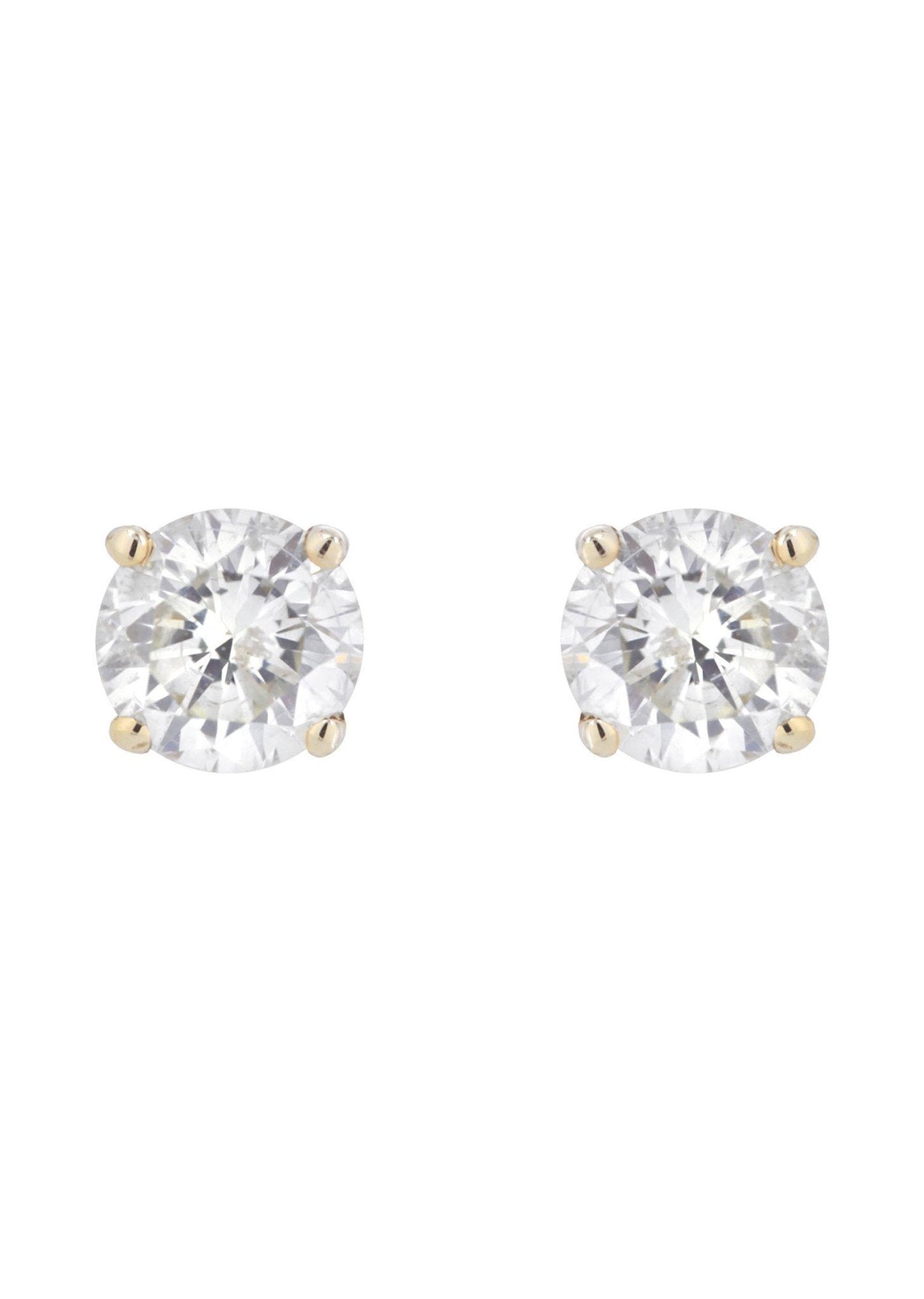 Round Diamond Stud Earrings | 1.15 Carats