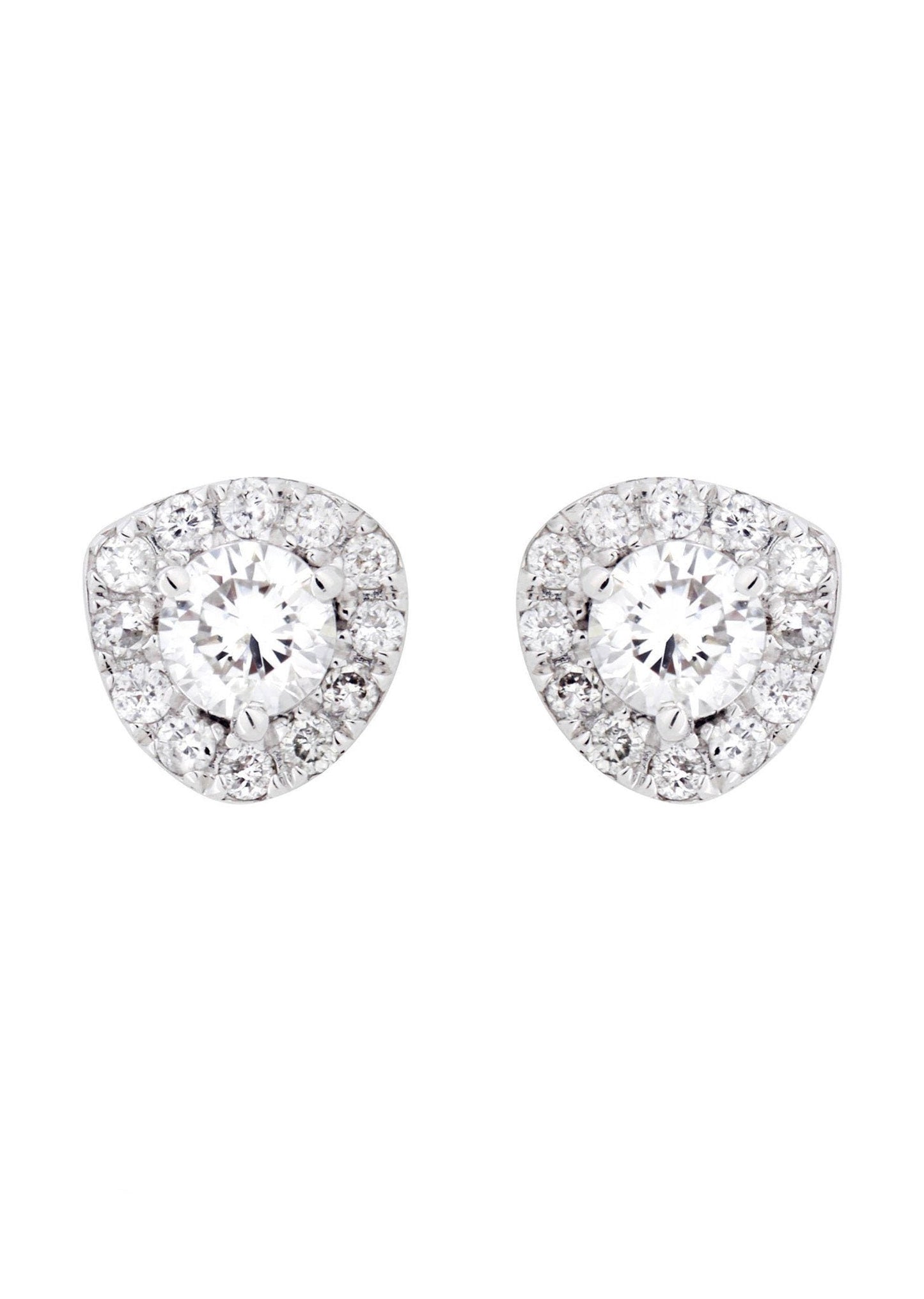 Round Diamond Stud Earrings | 0.49 Carats