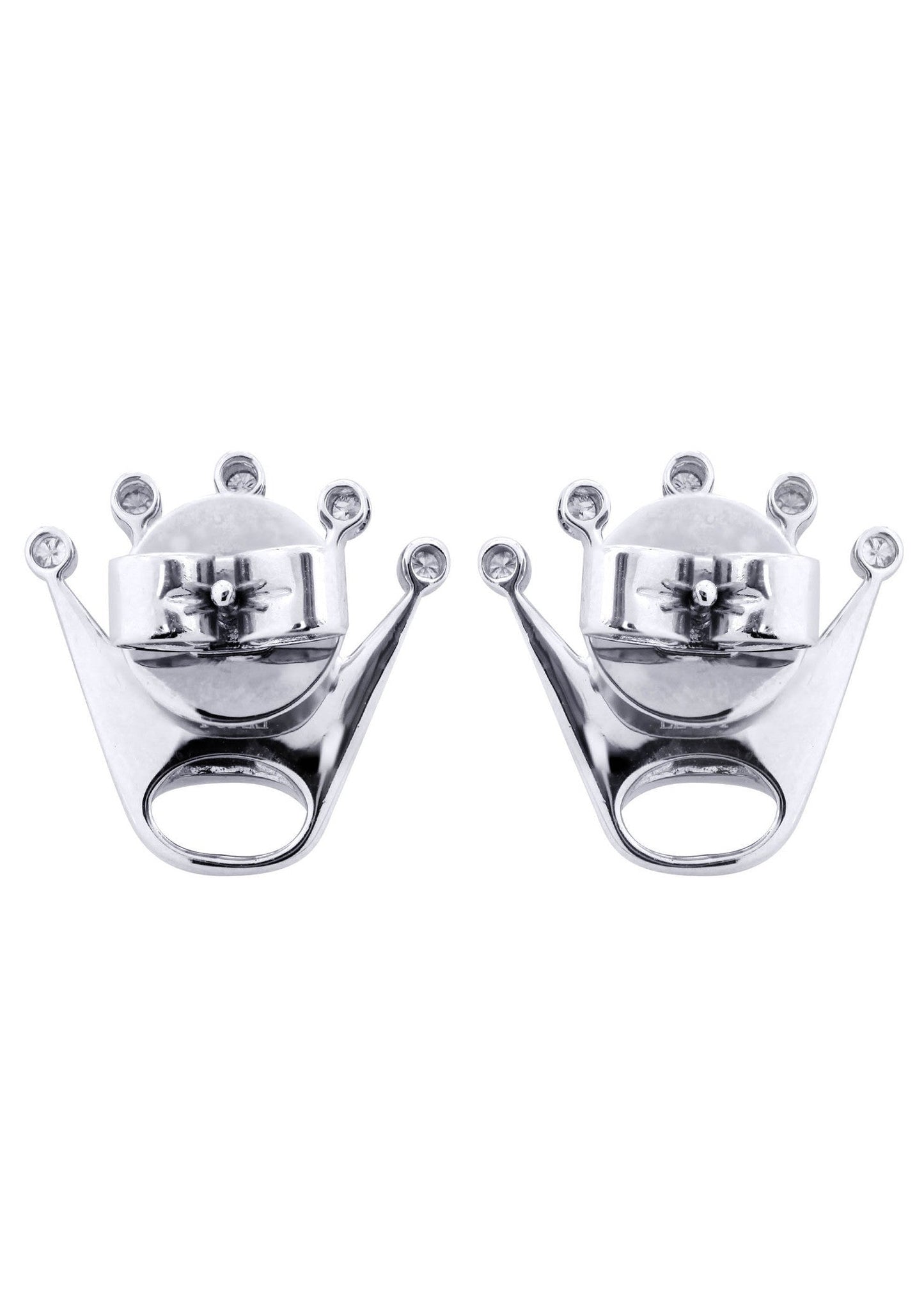 Diamond Earrings For Men | 14K White Gold | 0.57 Carats
