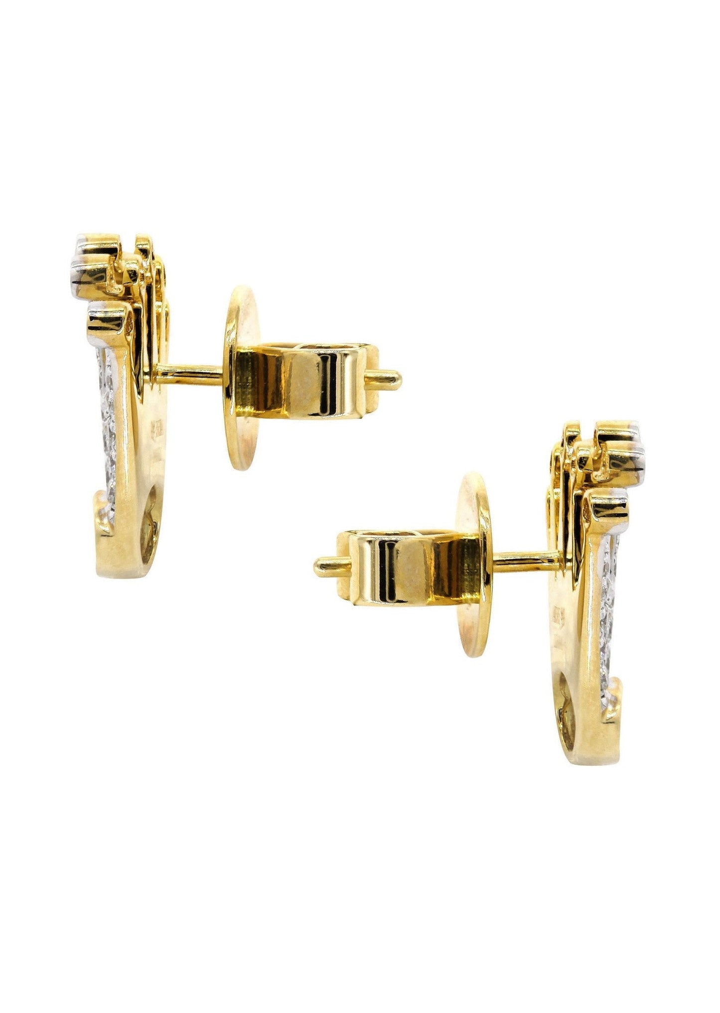 Diamond Earrings For Men | 14K Yellow Gold | 0.58 Carats