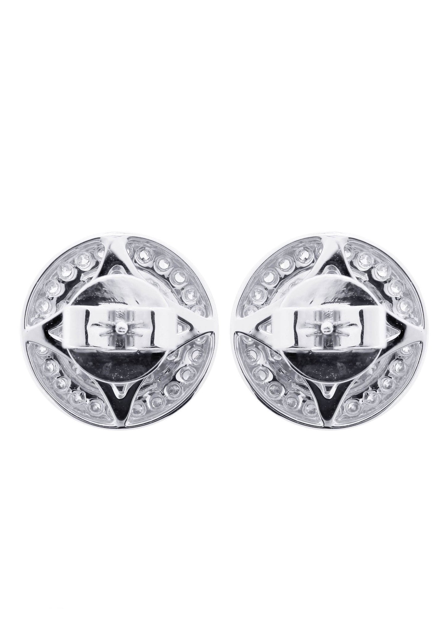 Diamond Earrings For Men | 14K White Gold | 0.84 Carats