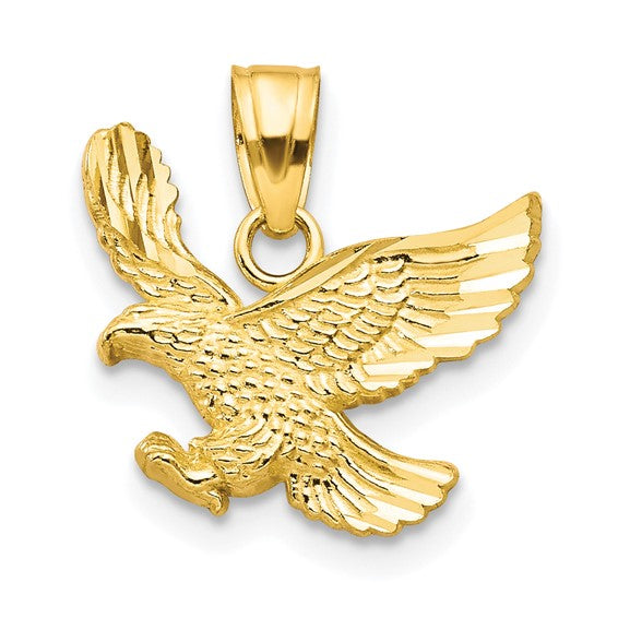 14k Gold Eagle Charm