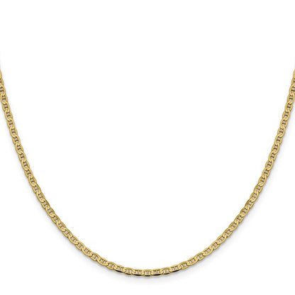 Yellow Gold Flat Anchor Chain