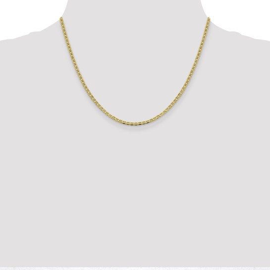 Yellow Gold Flat Anchor Chain