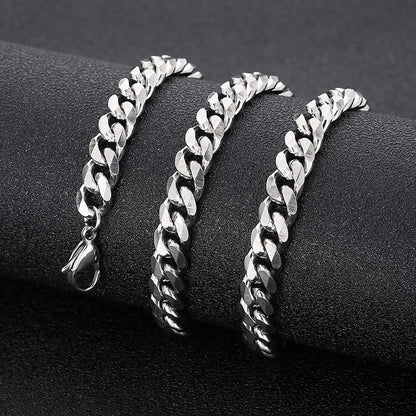 Silver Cuban link chain