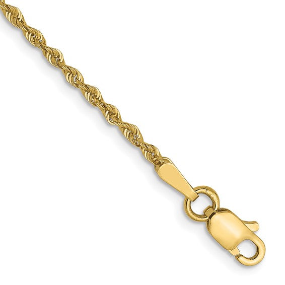 10k Yellow Gold Rope Bracelet