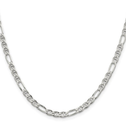 Sterling Silver Figaro Anchor Chain