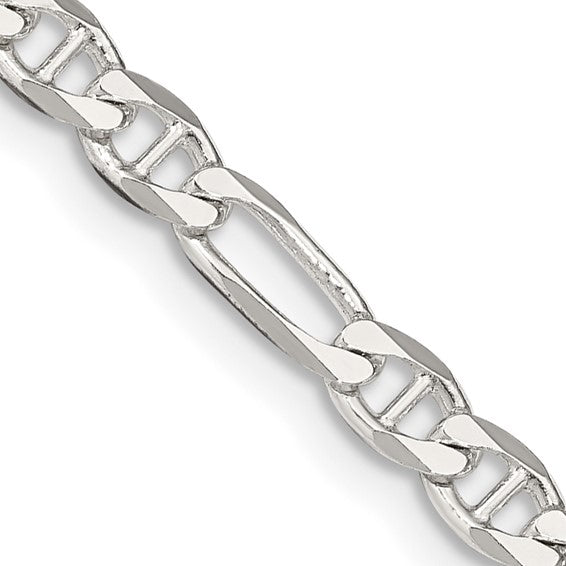 Sterling Silver Figaro Anchor Chain