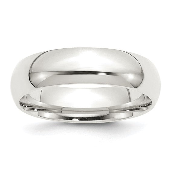 Engravable Sterling Silver 7mm Comfort-Fit Band