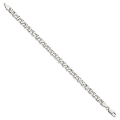 Sterling Silver 5.5mm Doubled Link Bracelet