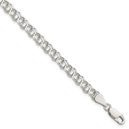 Sterling Silver 5.5mm Doubled Link Bracelet