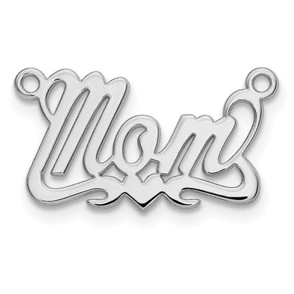 Sterling Silver Polished Heart Name Plate