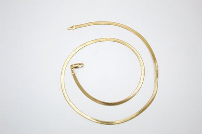 3mm Herringbone Snake Chain Necklace