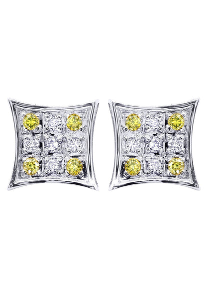 Diamond Earrings For Men | 0.22 Carats 14K White Gold