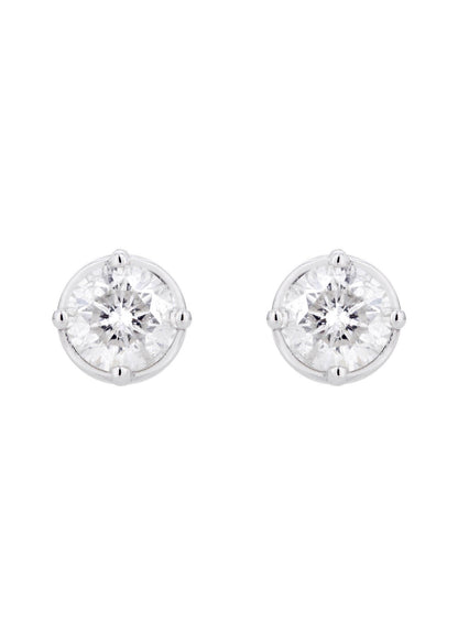 Round Diamond Stud Earrings | 1.1 Carats