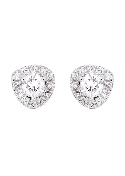 Round Diamond Stud Earrings | 0.49 Carats