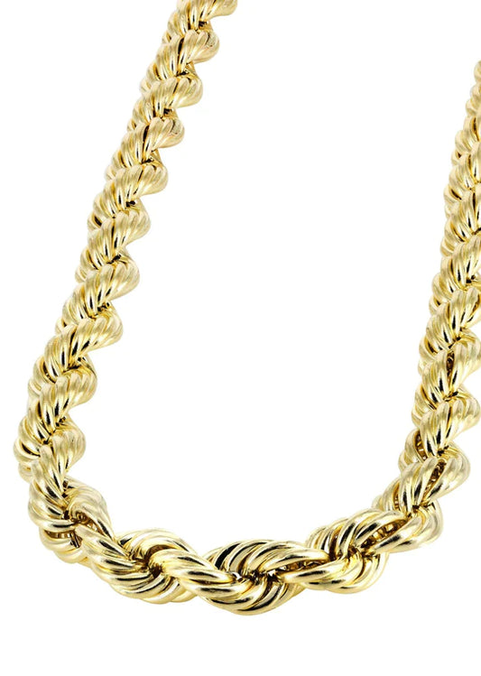 Gold Chain - Mens Rope Chain 10K