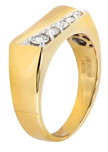 Mens Diamond Pinky Ring